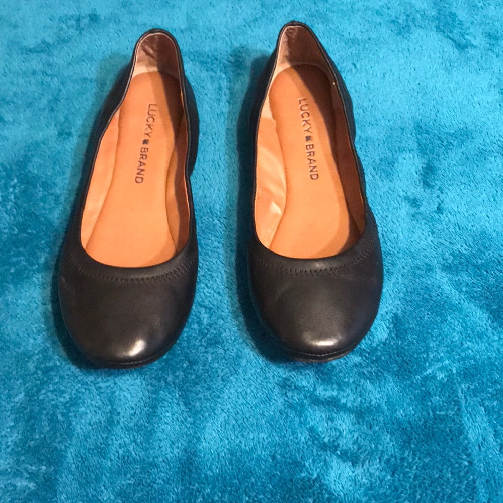 Lucky Brand Black Ballet Flats Sz 6.5